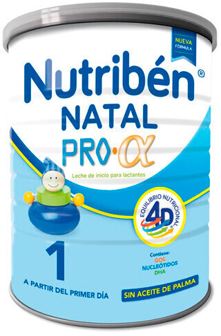 Nutriben Natal 1 Pro Alfa 800G - Información nutricional