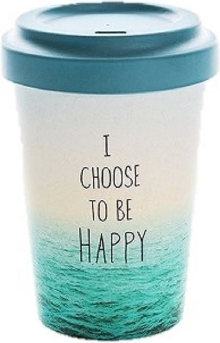 Chic.mic BambooCup Travel Mug 400 ml Choose Happy