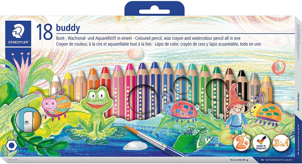 Photos - Creativity Set / Science Kit STAEDTLER Buddy colored pencils 3in1 18er 