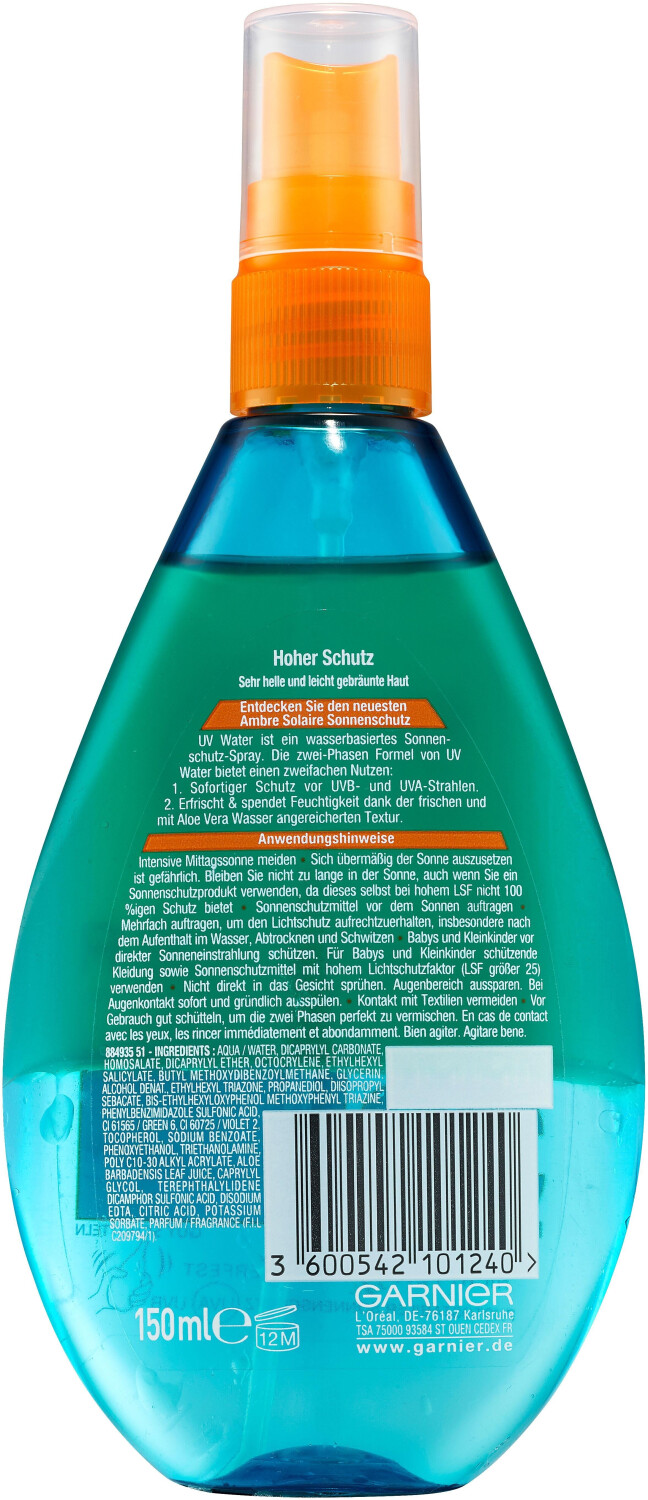 Garnier Ambre Solaire Uv Water Test