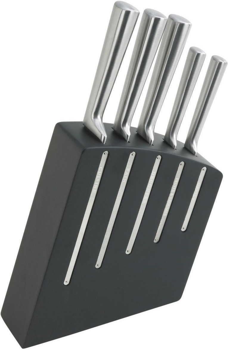 Pradel Jean Dubost Bloc 5 couteaux de cuisine Kimono noir