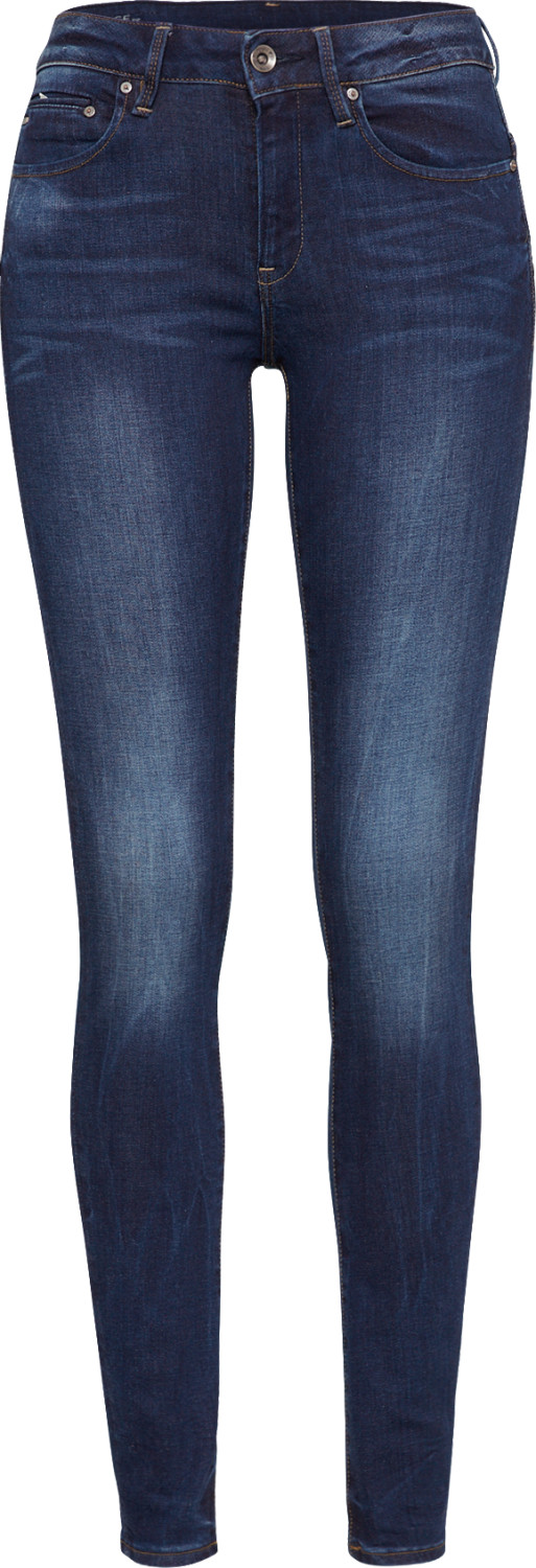 G-Star Midge Zip Mid-Waist Skinny Jeans dark aged