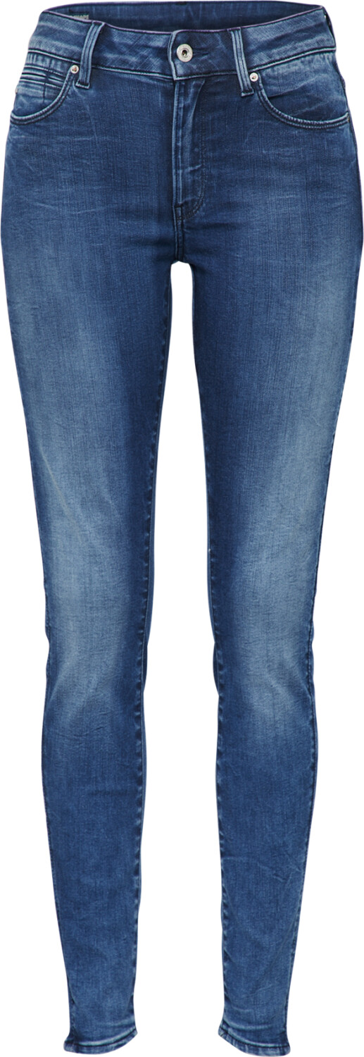 G-Star RAW Lynn Mid Super Skinny Jeans Denim Black Used