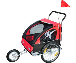 Homcom 2 In 1 Fahrradanhanger Rot Schwarz Ab 142 10 Preisvergleich Bei Idealo De