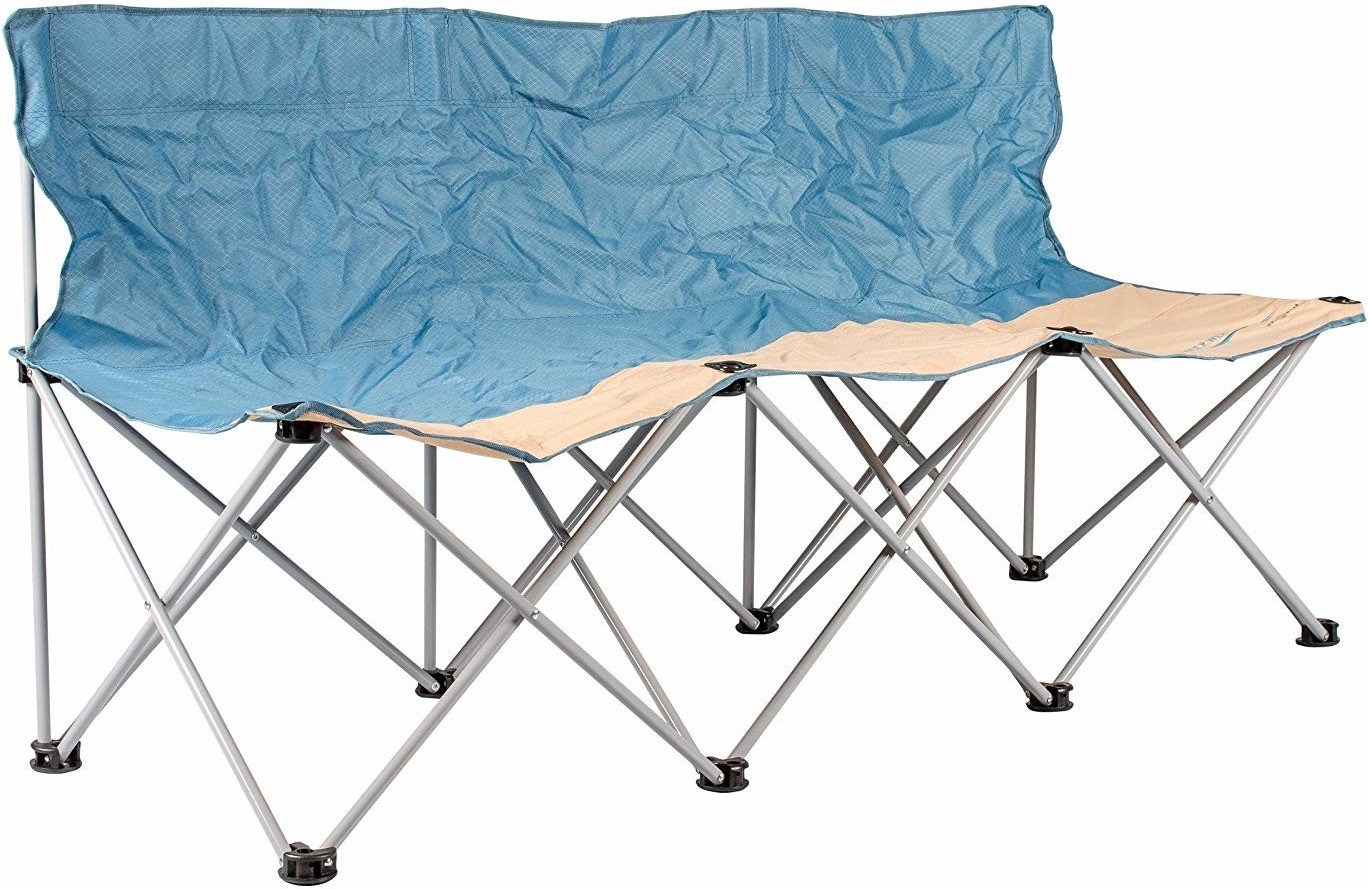 Meerweh 3 People Camp Bench with Backrest