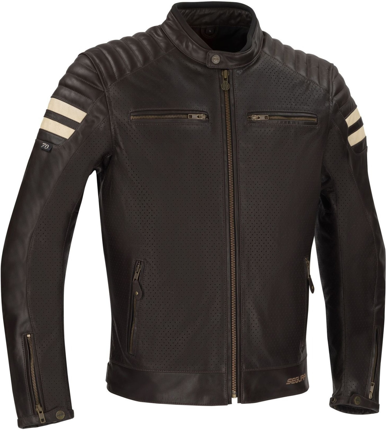 Segura Blouson Stripe Perfo marron/blanc