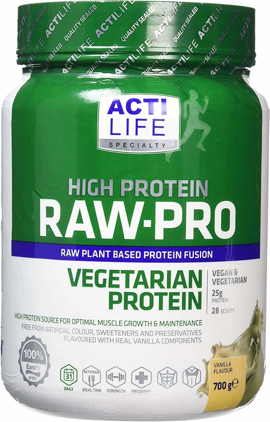 USN Raw Pro Vegetarian Vegan Protein (700 g) Vanilla