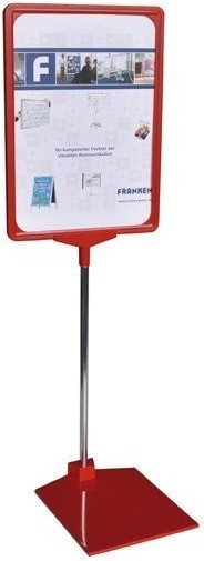 Franken Presentation Stand A4 210x620x10mm red