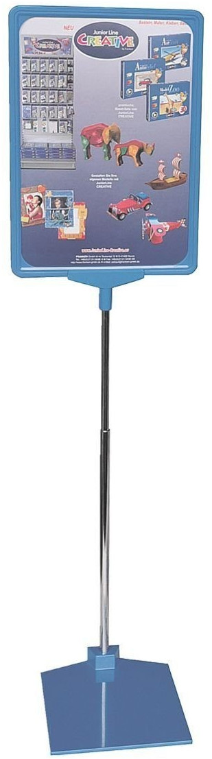 Franken Presentation Stand A4 210x620x10mm blue