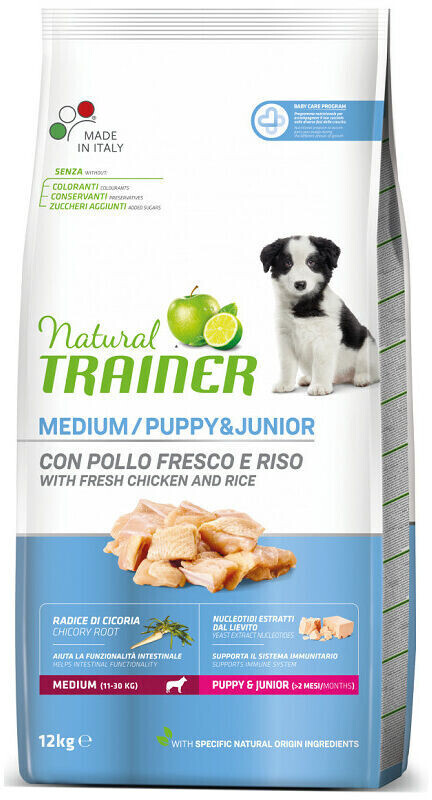 Trainer Natural Puppy & Junior Medium - Fresh chicken (12,5 kg)