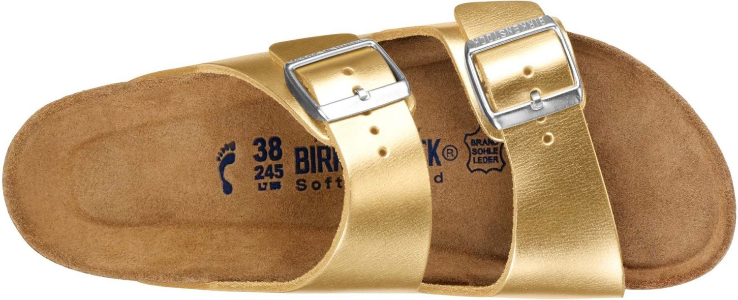 Birkenstock Arizona Naturleder Weichbettung Metallic ab 61 99 Preisvergleich bei idealo