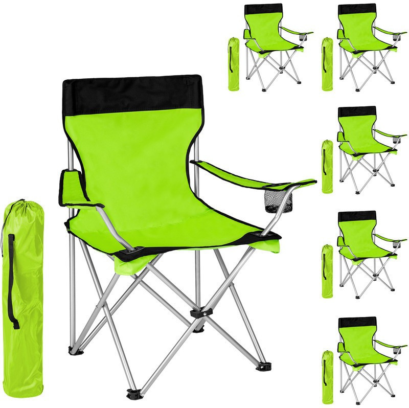 TecTake 6 Camping Chairs (green)