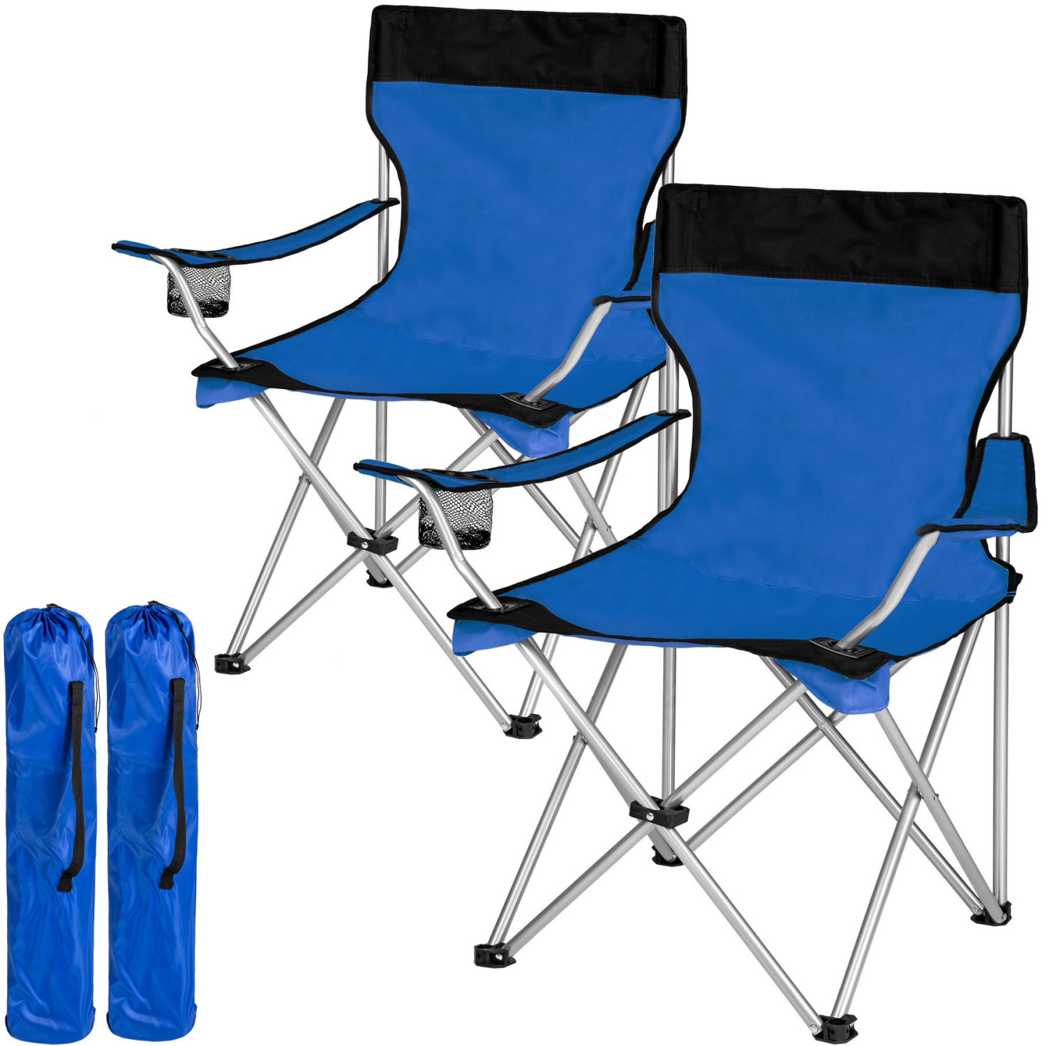 TecTake 2 Camping Chairs (blue)