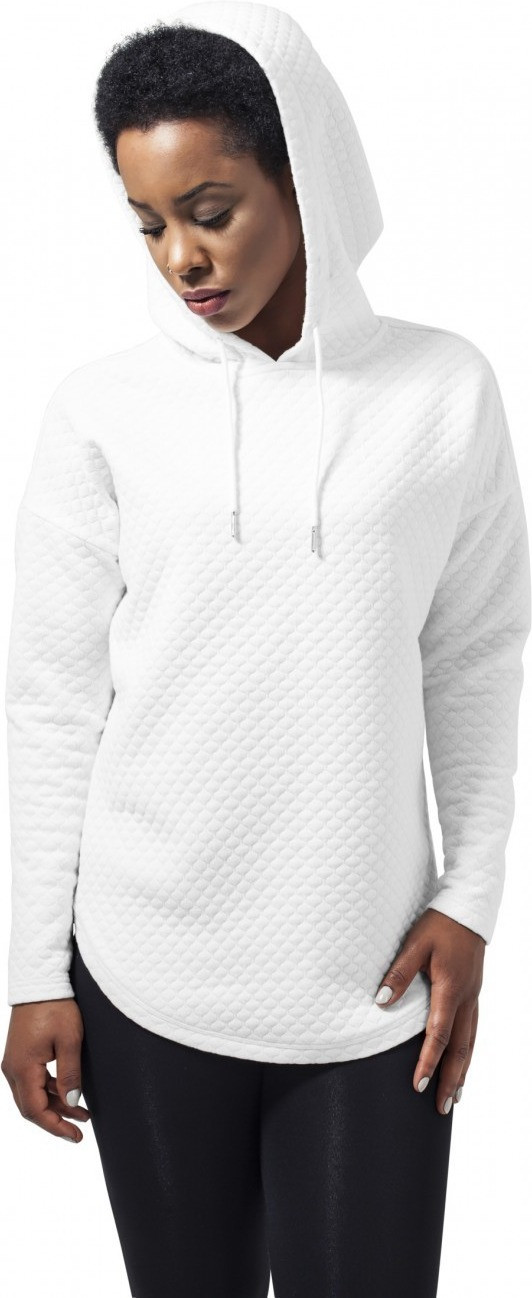 Urban Classics Ladies Quilt Oversize Hoody offwhite (TB1323-555)