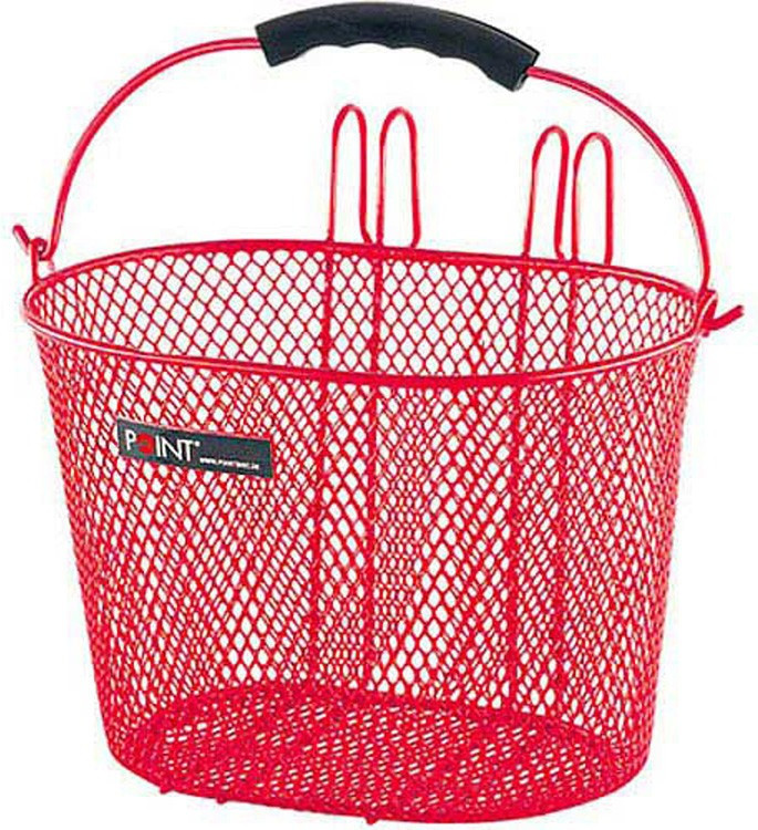Point Childrens Handle Bar Basket red