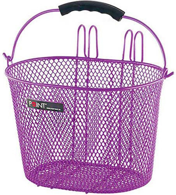 Point Childrens Handle Bar Basket purple
