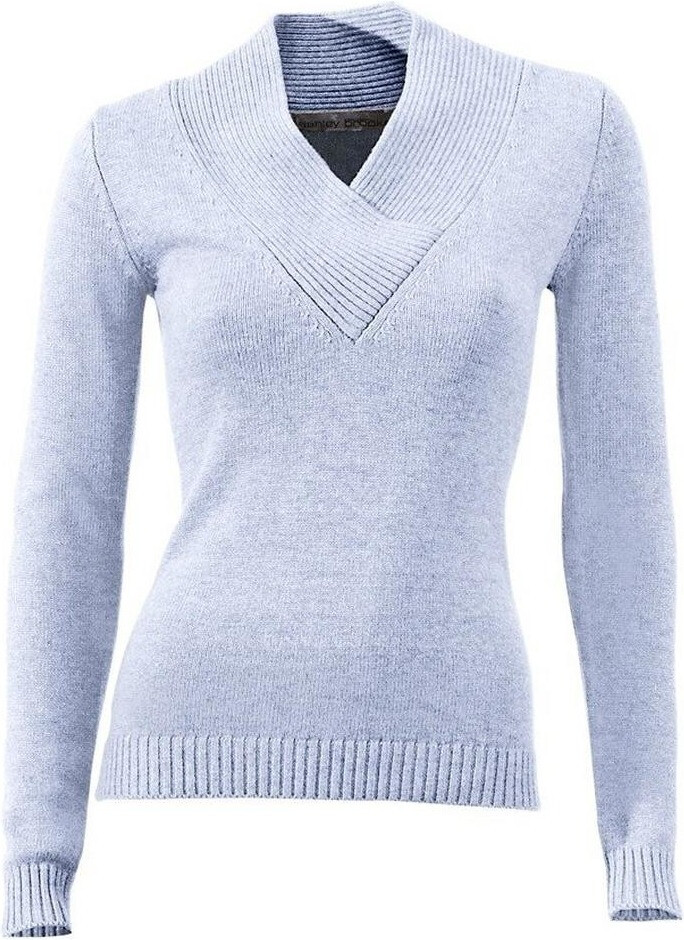 Patrizia Dini V-Pullover blue (1008954)