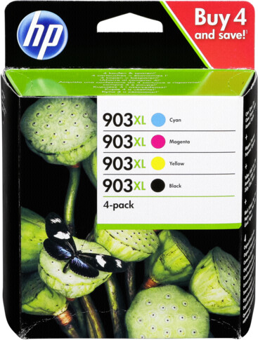 Hp 903XL - SWITCH Pack x 4 3HZ51AE compatible ink jets - Black
