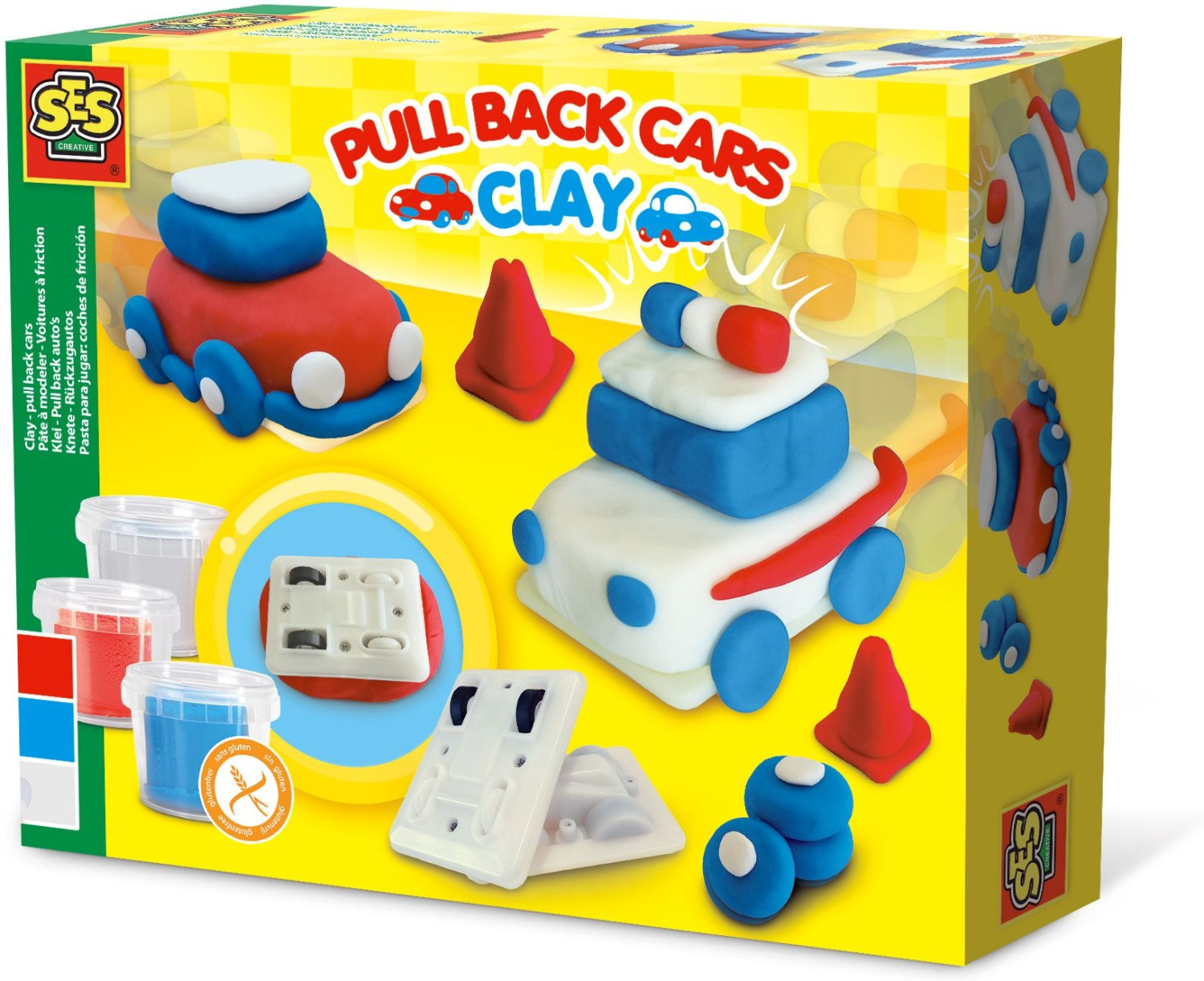 SES Creative Clay pull bay cars 00431