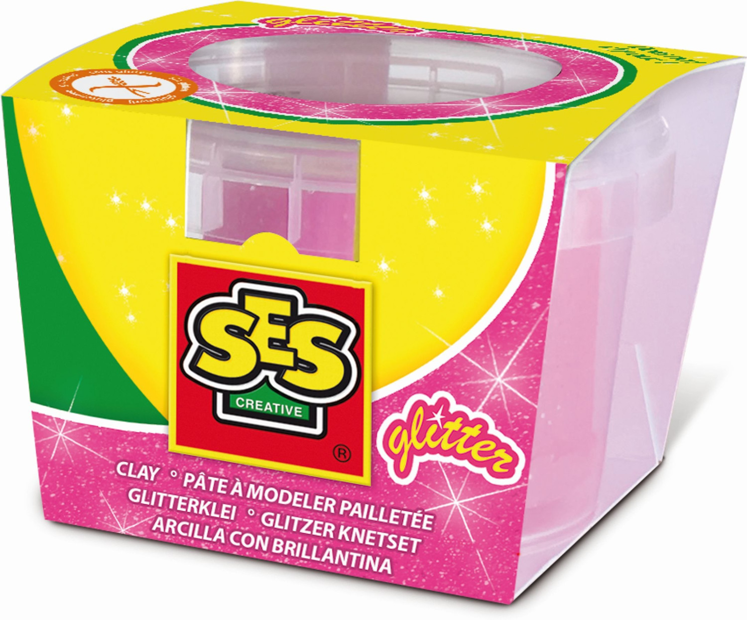 SES Creative Clay with Glitter pink