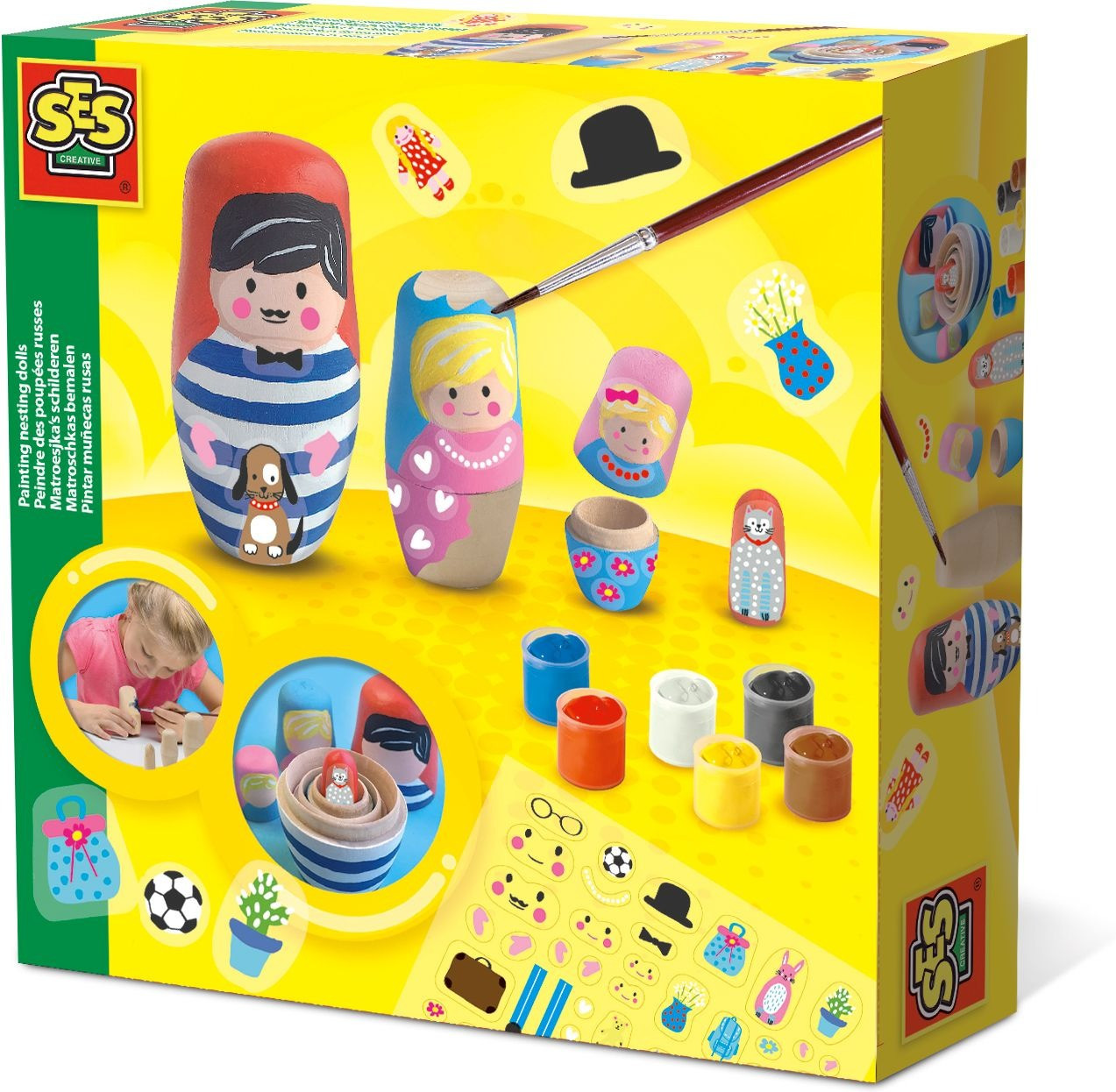 SES Creative Painting nesting dolls 14002