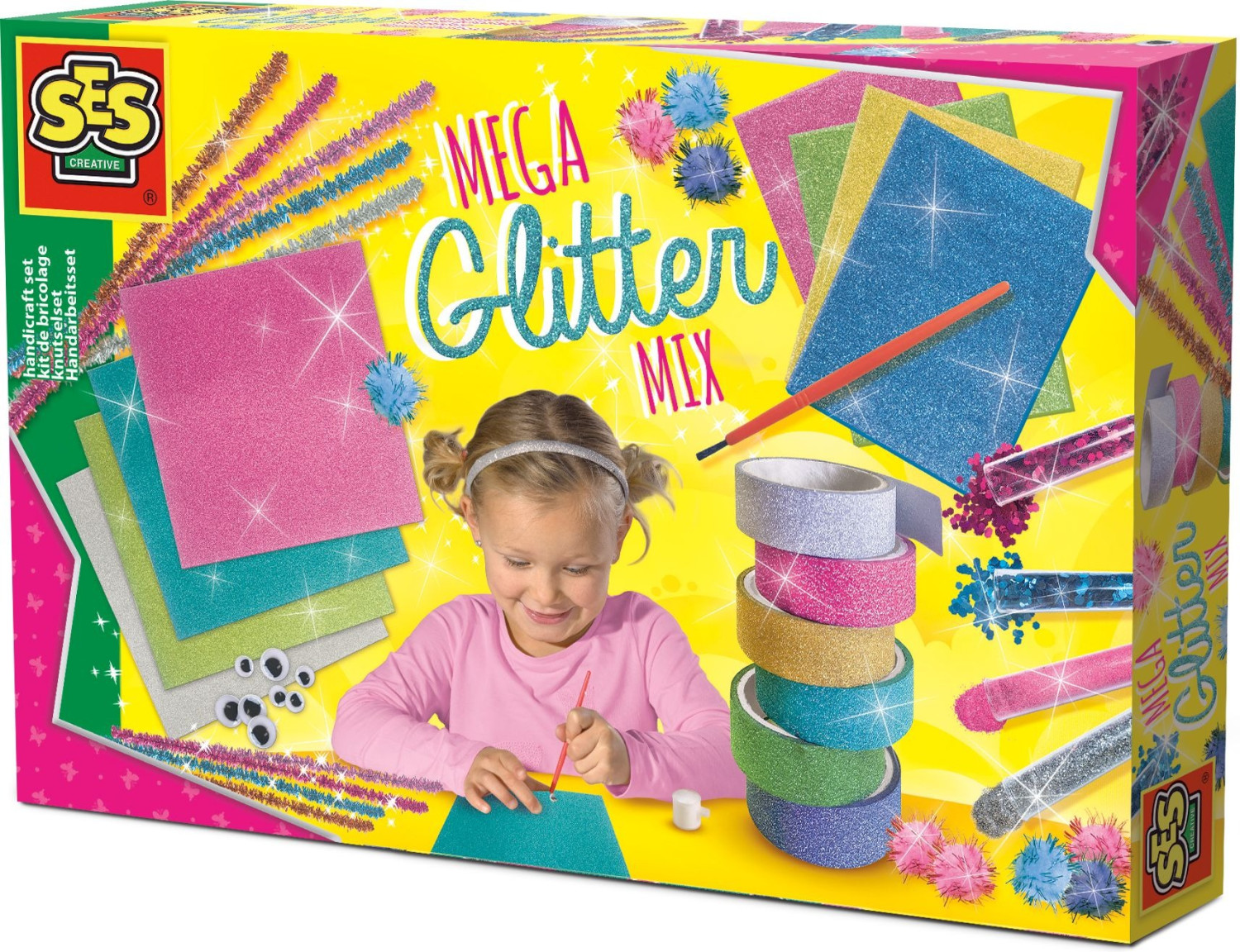 SES Creative Méga kit de bricolage à paillettes