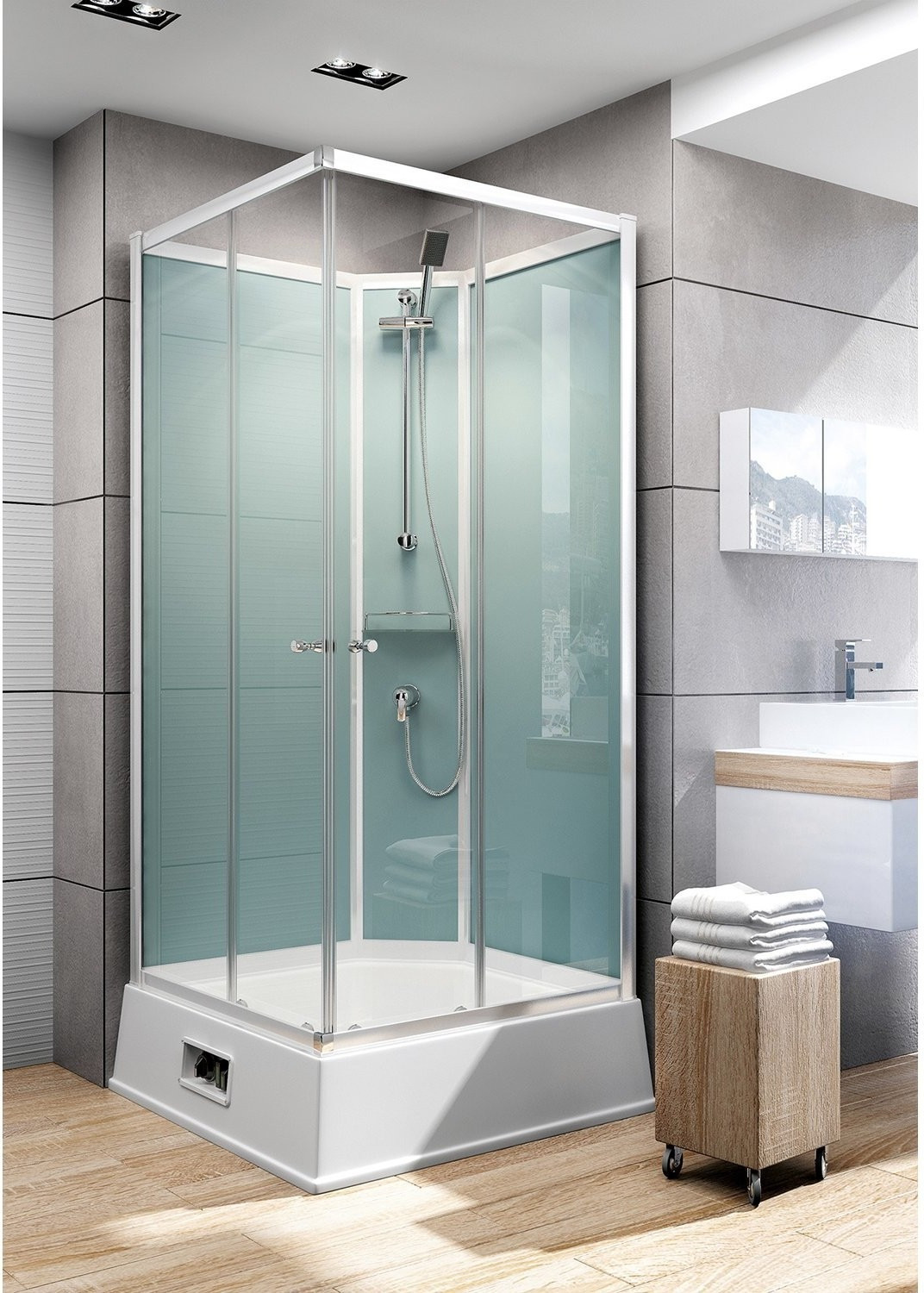 Schulte Korfu II with boiler and pump 94 x 110 cm