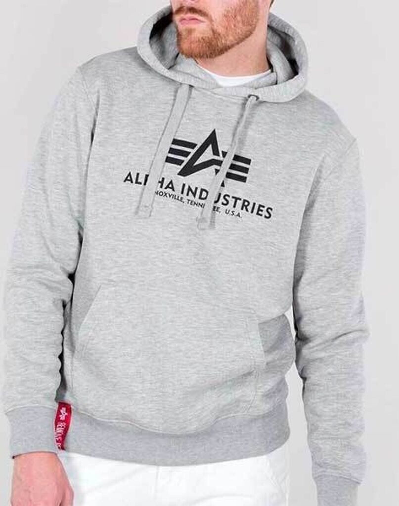 Alpha Industries Basic Hoody grey heather (178312-017)