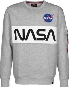 Alpha Industries Nasa Inlay Sweatshirt grey heather (178308-17)