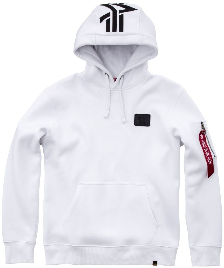 Alpha Industries Back Print Hoody white (178318-09)