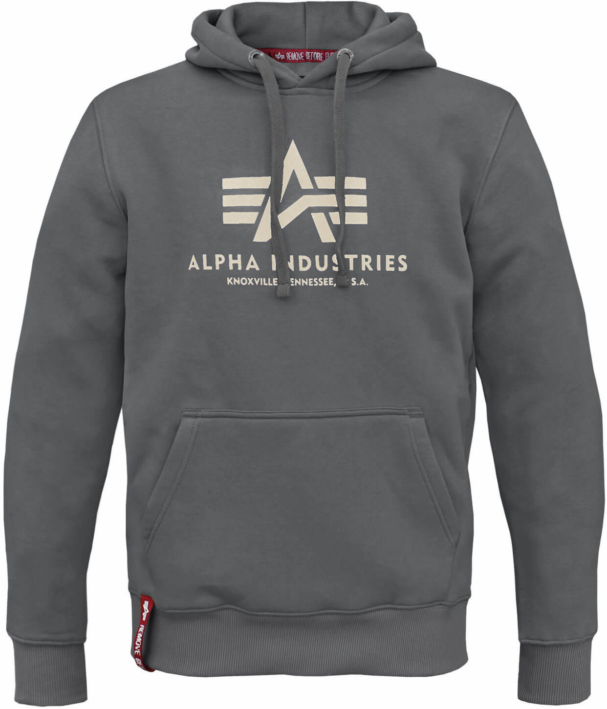 Alpha Industries Basic Hoody greyblack (178312-136)