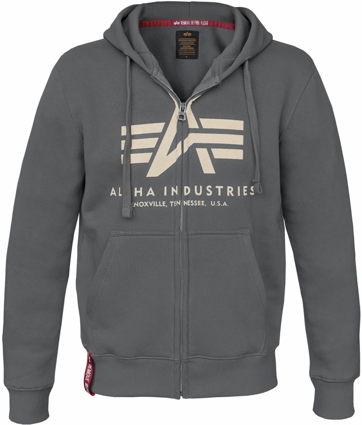 Alpha Industries Basic Zip Hoody grey (178325-136)