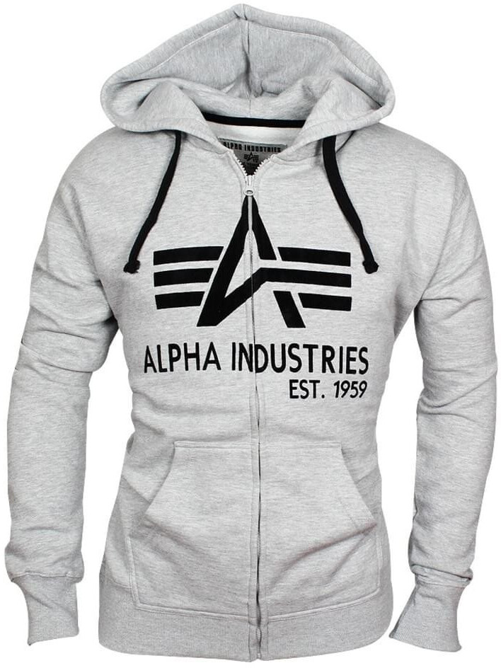 Alpha Industries Big A Classic Zip Hoody white (103307)