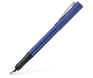 Faber-Castell Grip 2011 Füller – Feder M, Blauer Schaft, Mit Grip-Noppen Für Entspanntes Schreiben