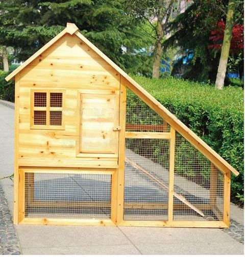 BC-Elec Clapier en bois avec porte et tiroir 136 x 118 x 61 cm (5663-0553)