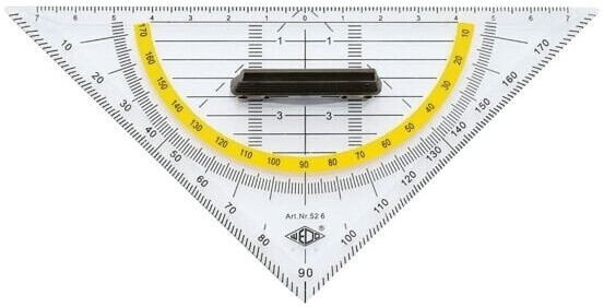 Wedo Triangle ruler 16cm with handle