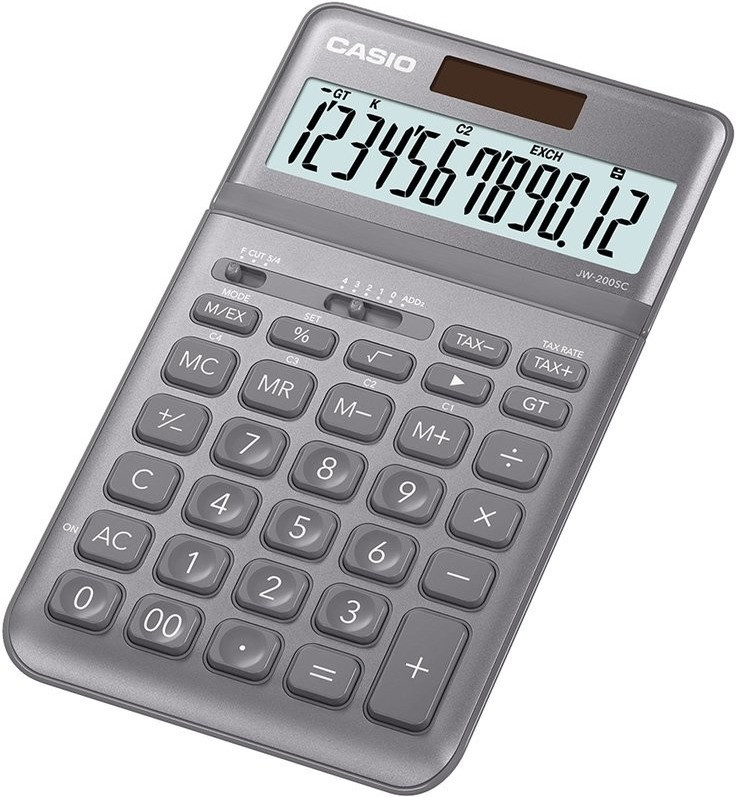Photos - Calculator Casio JW-200SC-GY grey 