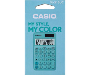Calculatrice De Bureau Casio SL-310UC-GN – Écran 10 Chiffres – Solaire + Batterie – Vert Élégant