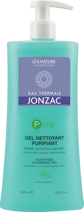 Eau thermale Jonzac Pure gel nettoyant purifiant (400 ml)