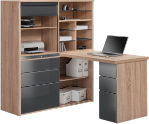 Maja Minioffice 9565 Sonoma Eiche Grau Hochglanz Ab 470 39