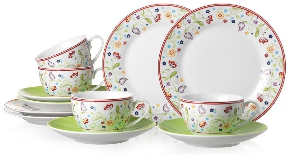Ritzenhoff & Breker Coffee Service porcelain SHANTI DOPPIO (12 pieces) white