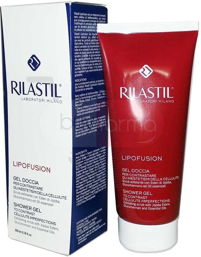 Rilastil Lipofusion Shower Gel to Contrast Cellulite Imperfections (200ml)