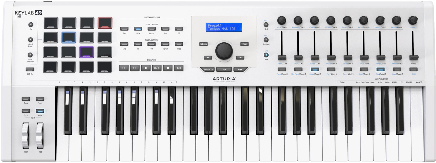 Arturia KeyLab 49 MkII blanc