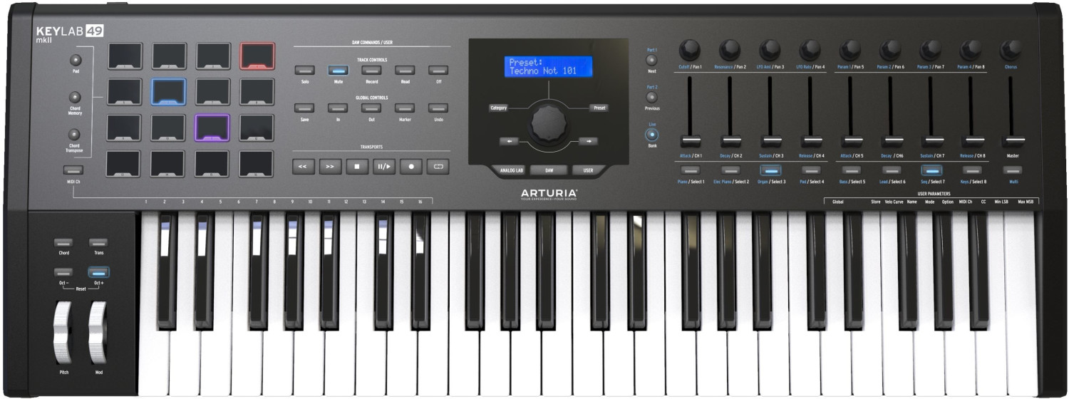 Arturia KeyLab 49 MkII noir