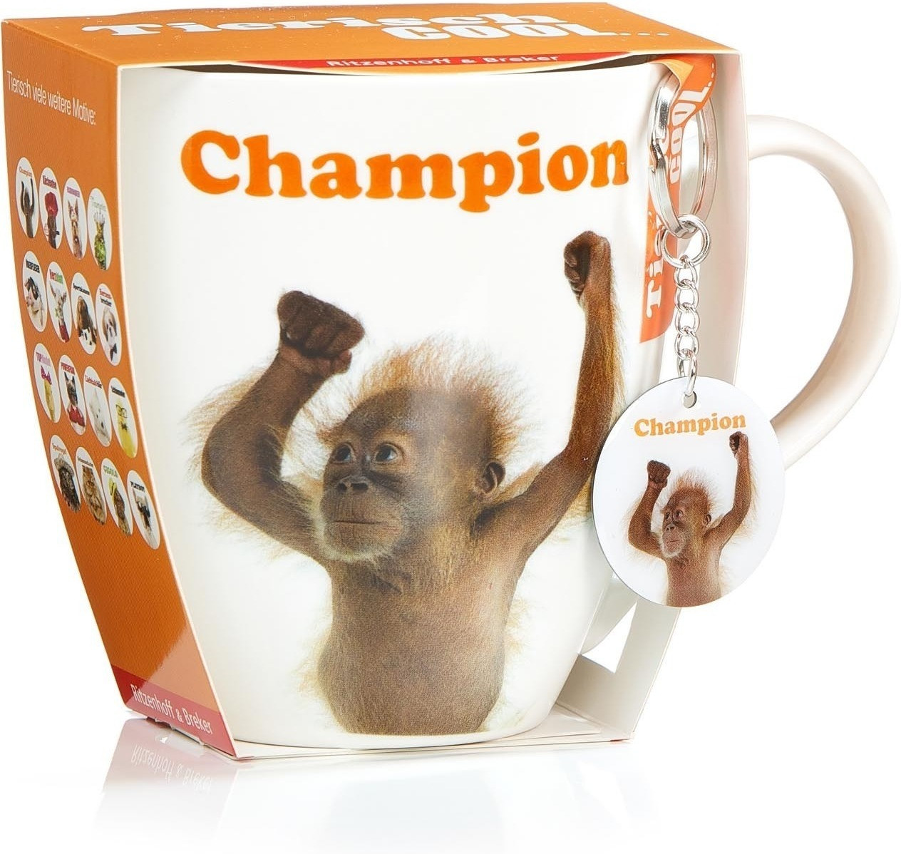 Ritzenhoff & Breker Jumbo cup 600ml with pendant monkey