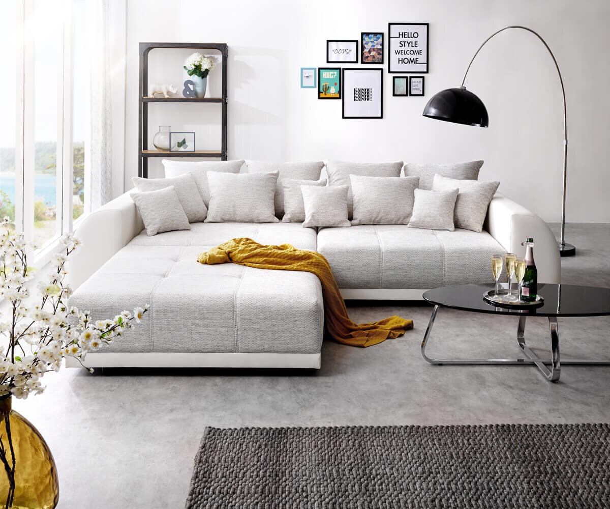 DeLife Violetta 310x135 cm cream (10936)