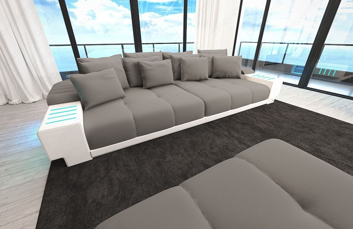 Sofa Dreams Bellagio 306cm weiß/beige (MMSM1020) ab 1.849,00