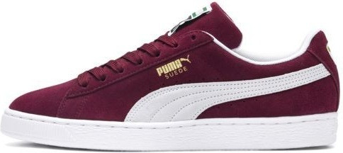 puma suede cabernet white