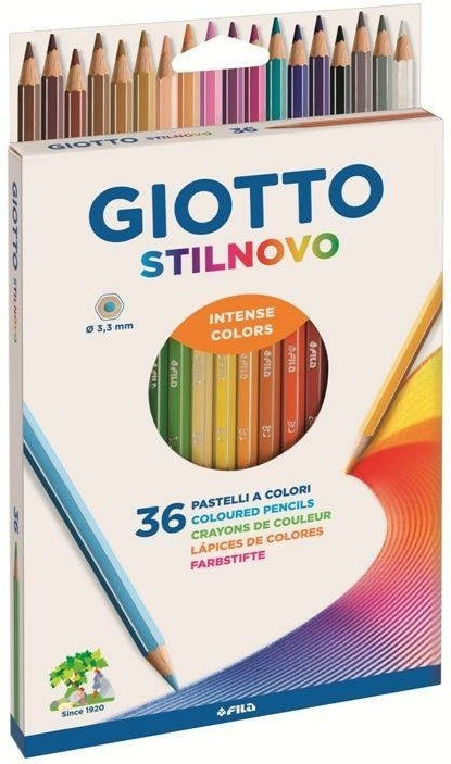Giotto Stilnovo 516500 Set Matite Colorate 84 Assortiti & Stilnovo Pastelli  Colorati In Astuccio 24 Colori