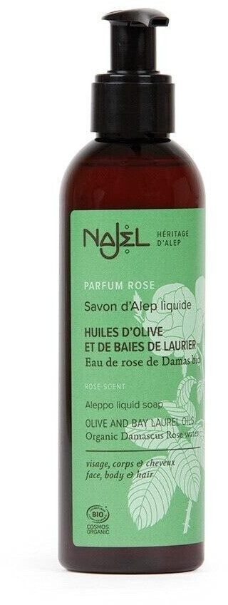 Najel Liquid Aleppo Soap with Damasco Rose (200ml)